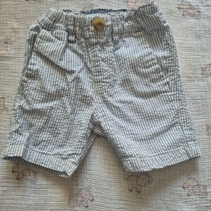 Blue Striped Kids Shorts